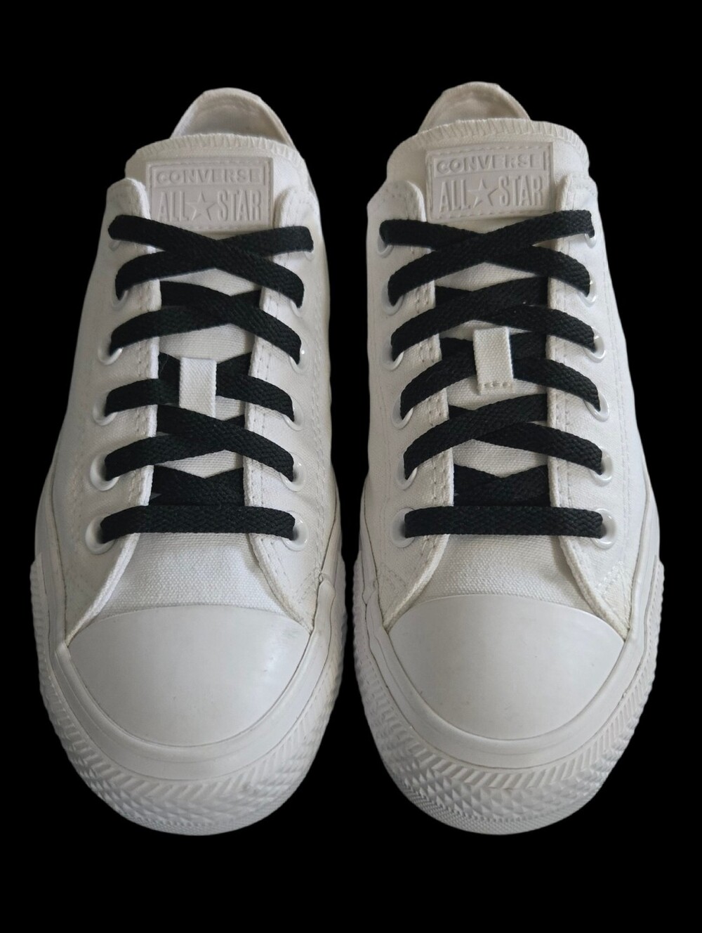 CONVERSE Chuck Taylor Monochrome Optic White Low Top Oxford Sz 7